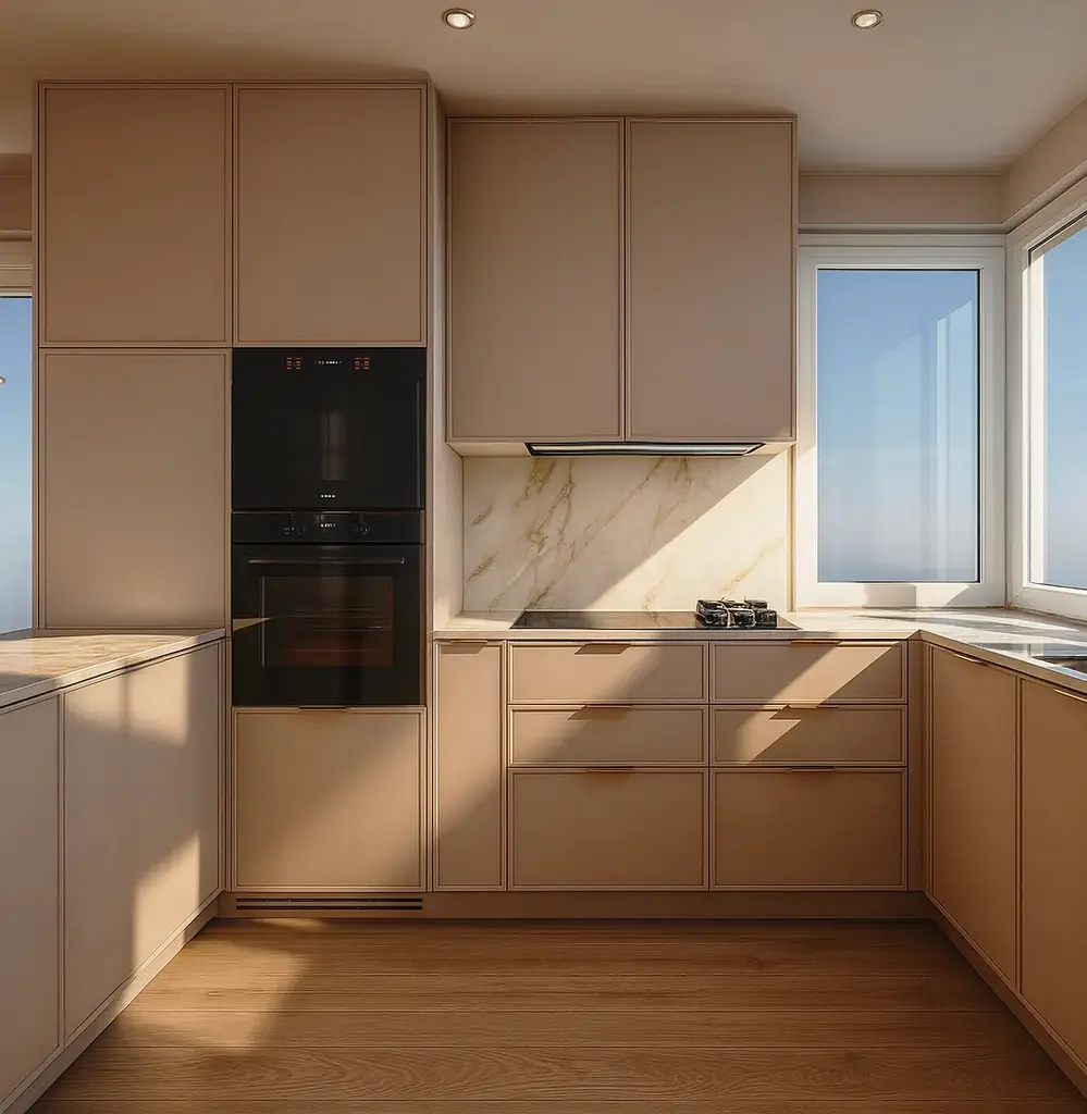 Sypialnia w stylu skandynawskim — dom Ślichowice, Kielce